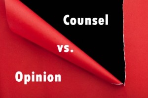 Seeking Counsel Over Opinion
